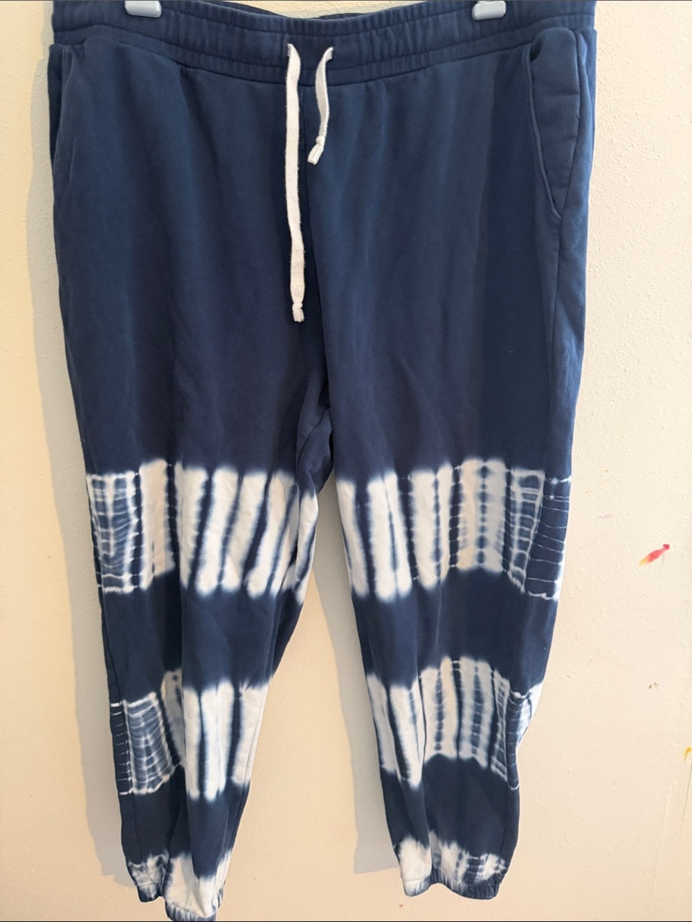 Madewell Dark Navy Ribbed Waistband Sweatpants